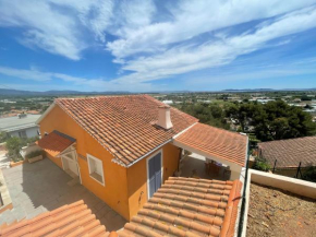Lou Pantaï vue mer et sur Porquerolles à Hyères les Palmiers